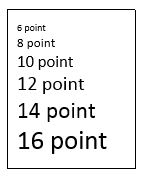 Point Font